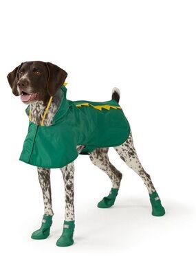 Top Paw Green Dog Booties with Drawstring Carry Bag
